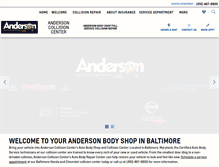 Tablet Screenshot of andersonofbaltimore.com